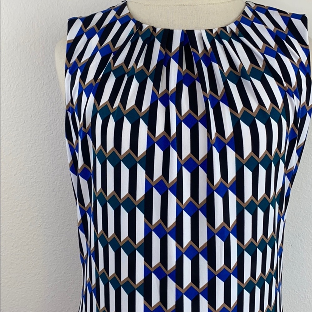 Calvin Klein geometrical print top, size med